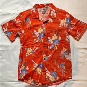 Boys button up short sleeve. Size 10-12